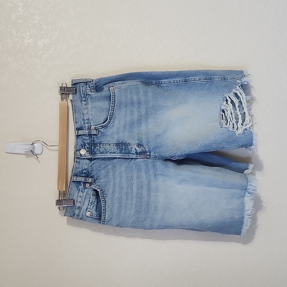 New We The Free Big Sur Coast boyfriend short Button Up Fly Women's size 25 - Picture 3 of 14